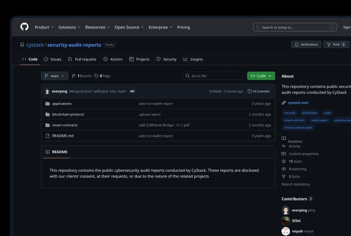 CyStack blockchain security