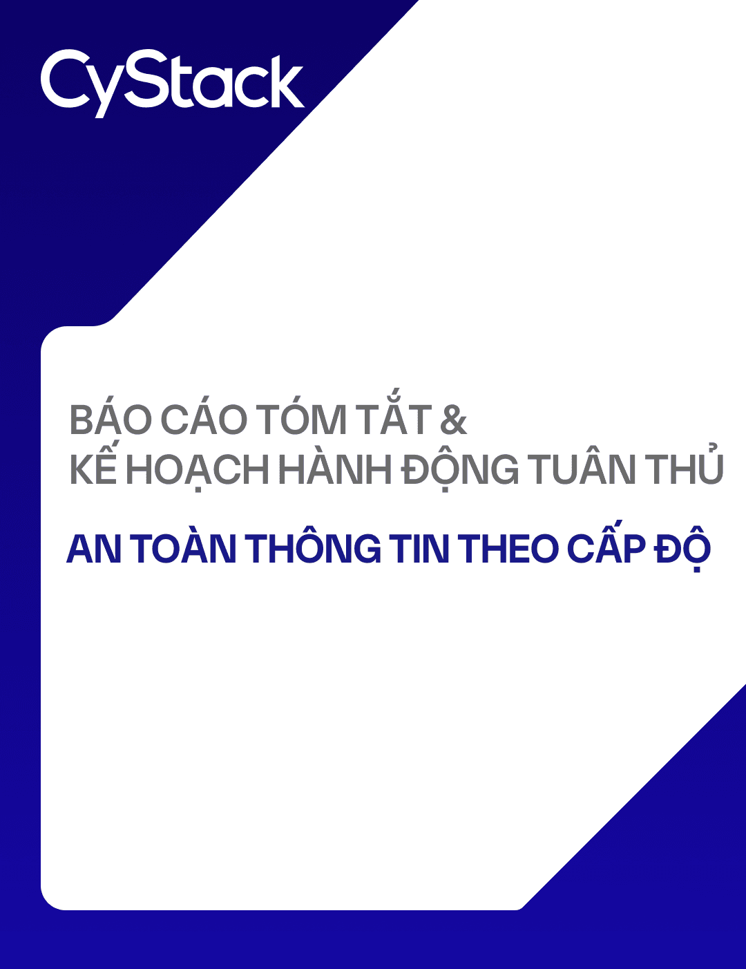 Báo cáo tóm tắt & Kế hoạch hành động tuân thủ ATTT theo cấp độ