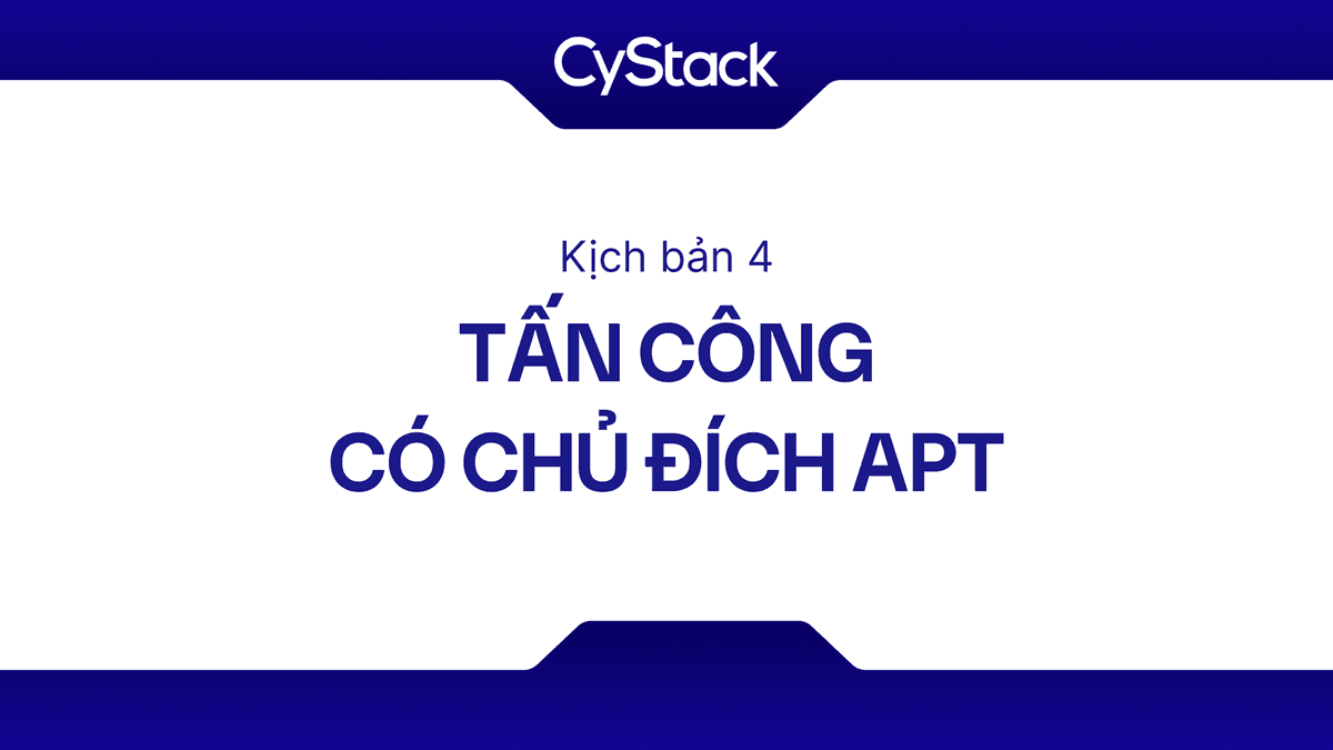 Kịch bản 4: Tấn công có chủ đích APT