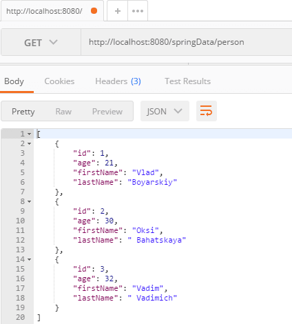 Spring Data JPA Example Read All