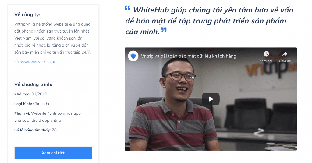 Case Study VNtrip Pentest với WhiteHub