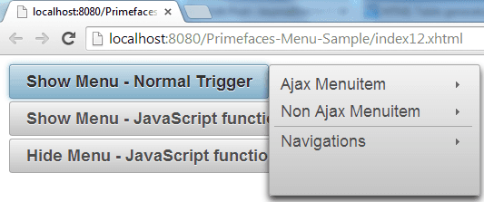 PrimeFaces Menu toàn tập