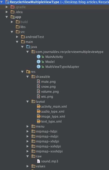 android-recycler-view-multiple-view-type-project