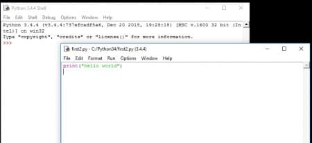 first python program