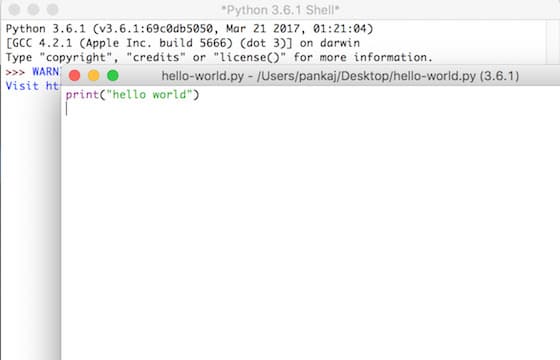 python idle shell