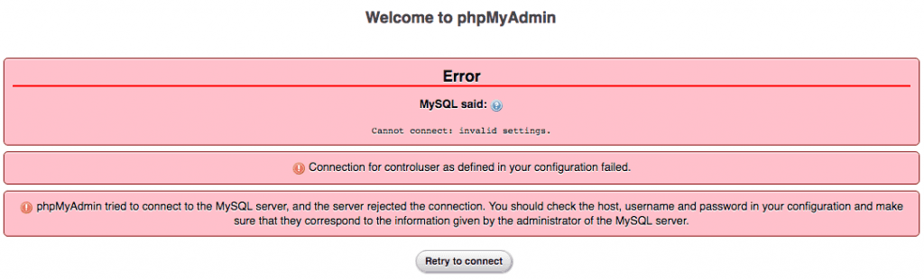 Trang phpMyAdmin