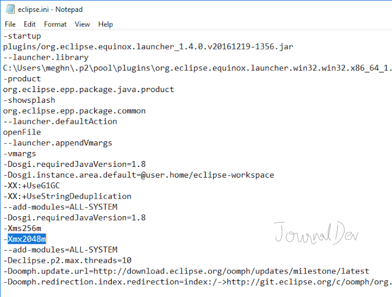 khắc phục lỗi OutOfMemory trong Eclipse