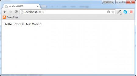 springboot helloworld output
