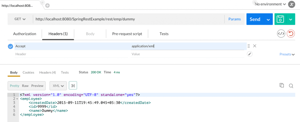 Hỗ trợ cả XML và JSON với Spring