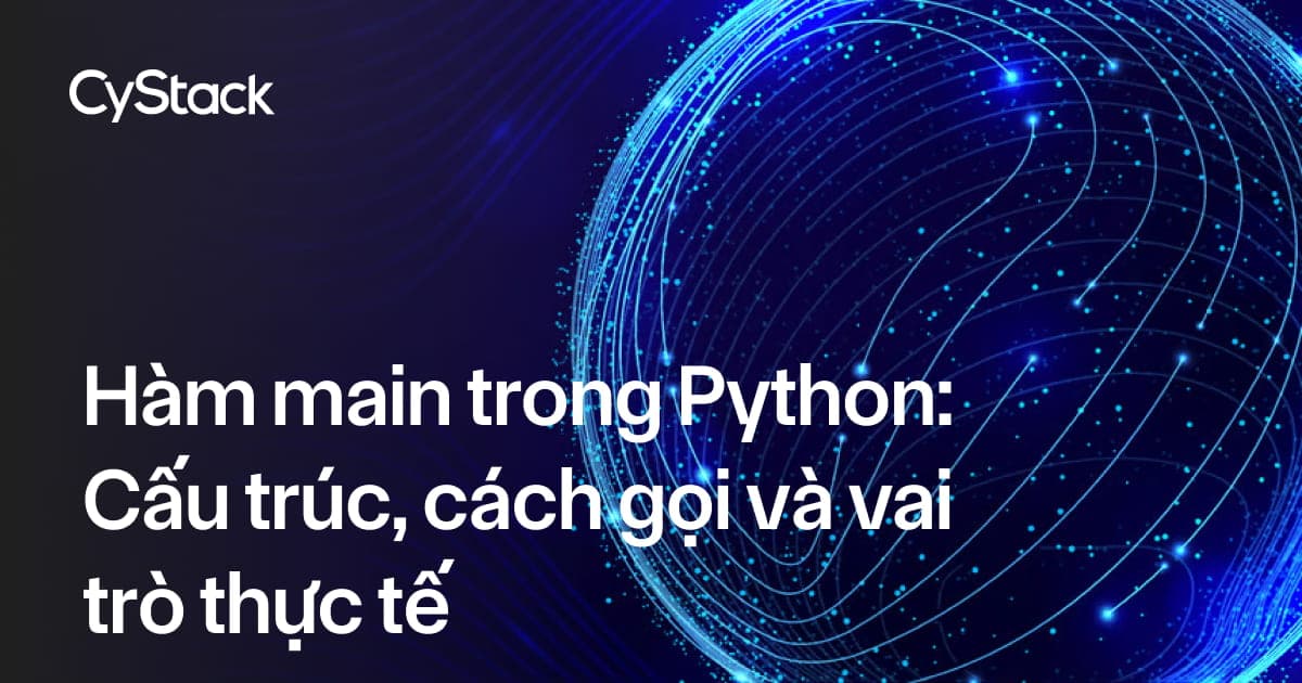 hàm main trong Python