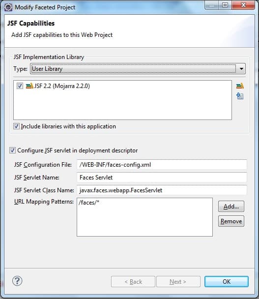 JSF Library Installed