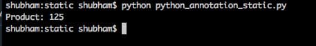 python static method annotation