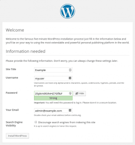 cài đặt wordpress trên Ubuntu