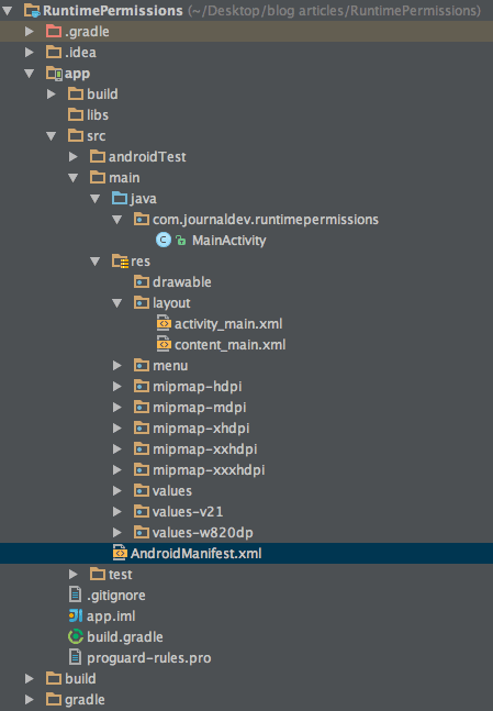 android runtime permission project 