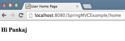 Java Spring MVC HelloWorld POST