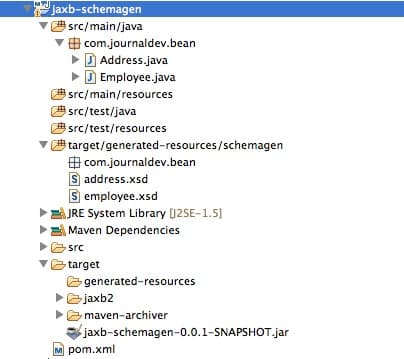 Cách tạo XSD từ Java Class