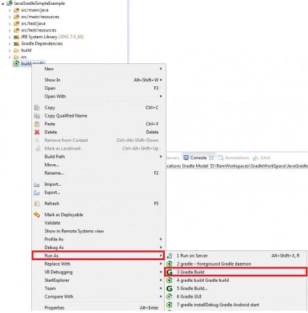 Gradle Eclipse Plugin