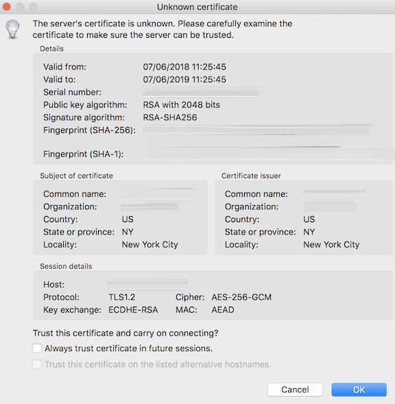 Giao diện báo kết nối thành công trên FileZilla