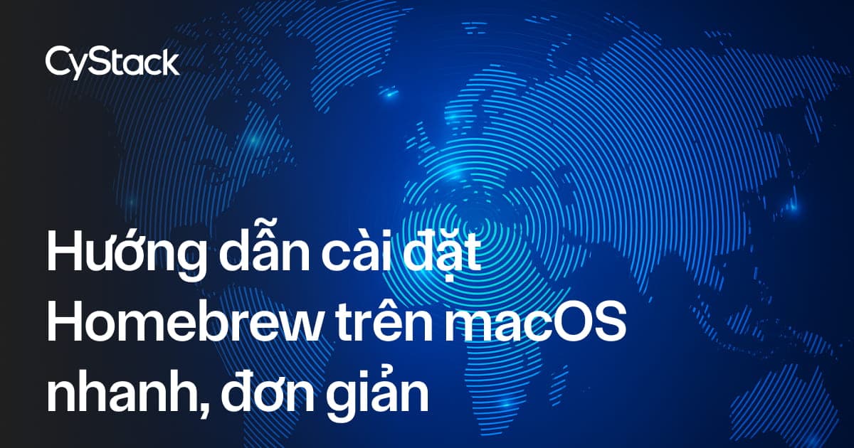 cài đặt Homebrew trên macOS