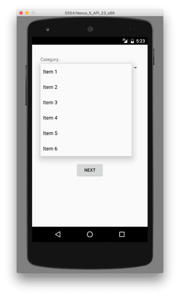 Ứng dụng Spinner trong Android