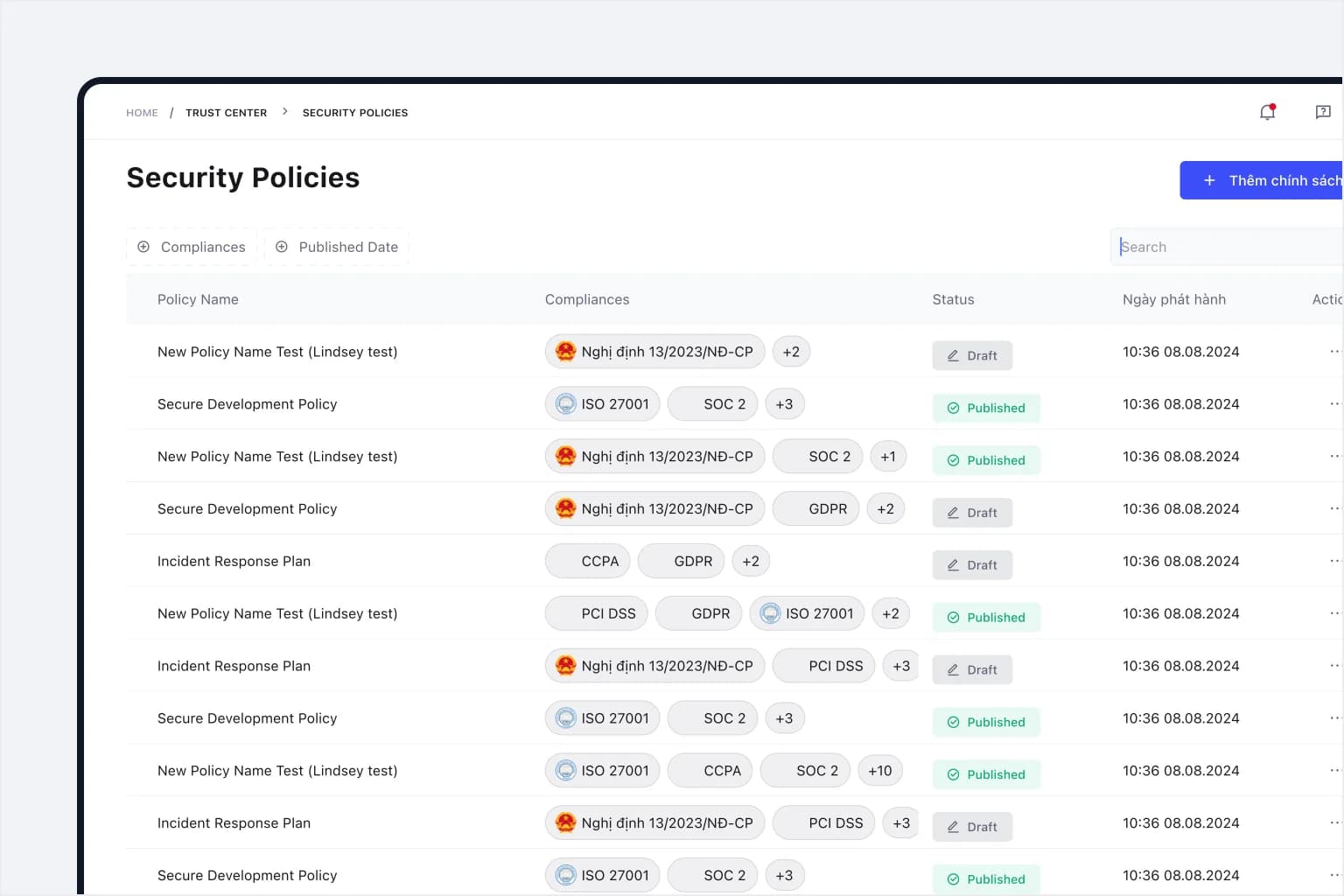 CyStack Security compliance features