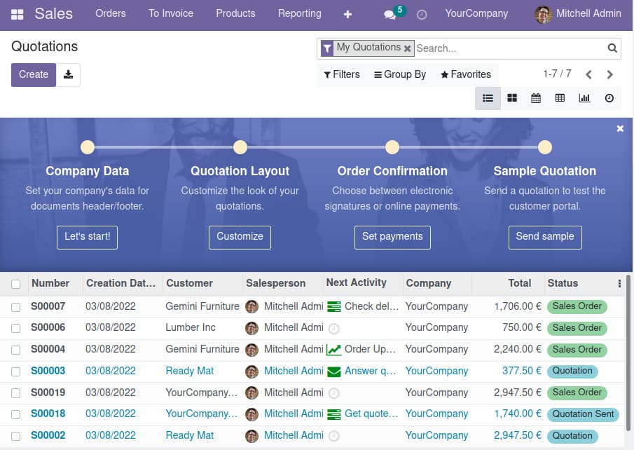 odoo sales