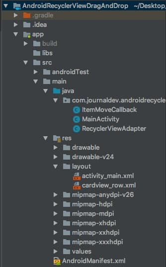 Chức Năng Kéo Thả Item Android RecyclerView