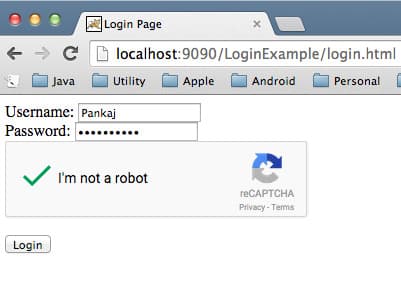 Google Recaptcha Validated