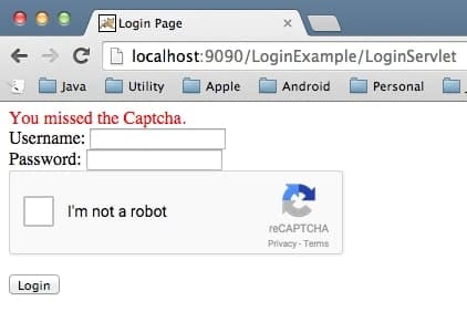 Google Recaptcha Not Solved