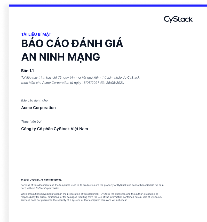 CyStack penetration testing