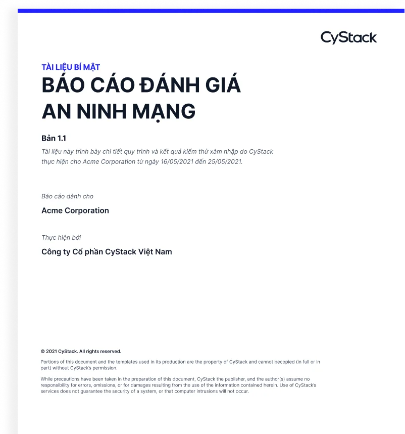 CyStack penetration testing