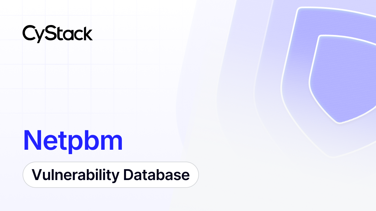 Netpbm Vulnerabilities & CVE List (Oct 2026) | CyStack